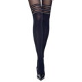 Harisnya csillogó csíkokkal a combon DIUNA 3D 50 DEN Knittex