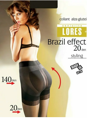 Push-up hatású harisnya BRAZIL EFFECT 20 DEN Lores