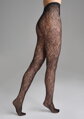 Hálós harisnya virágos ornamentummal CHARLY G002 Marilyn hátulról