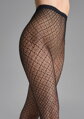 Fekete necc harisnyanadrág szabálytalan mintával CHARLY G005 Marilyn