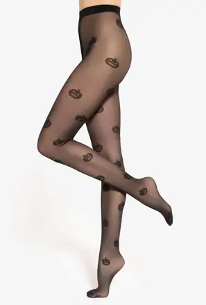 Női harisnya halloweeni tökmintával CRAZY TRICK WZ.04 40 DEN Gatta