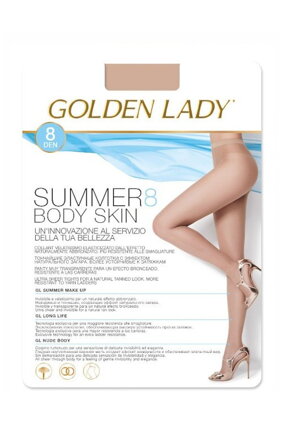 Nyári harisnya SUMMER BODY SKIN 8 DEN Golden Lady
