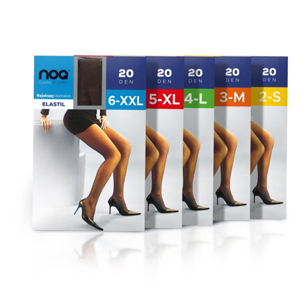 Olcsó harisnyanadrág XXL méretig ELASTIL 20 DEN Knittex