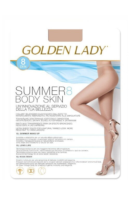 Nyári harisnya SUMMER BODY SKIN 8 DEN Golden Lady