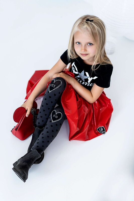 Gyermek mintás harisnya YES/NO 120 DEN Knittex