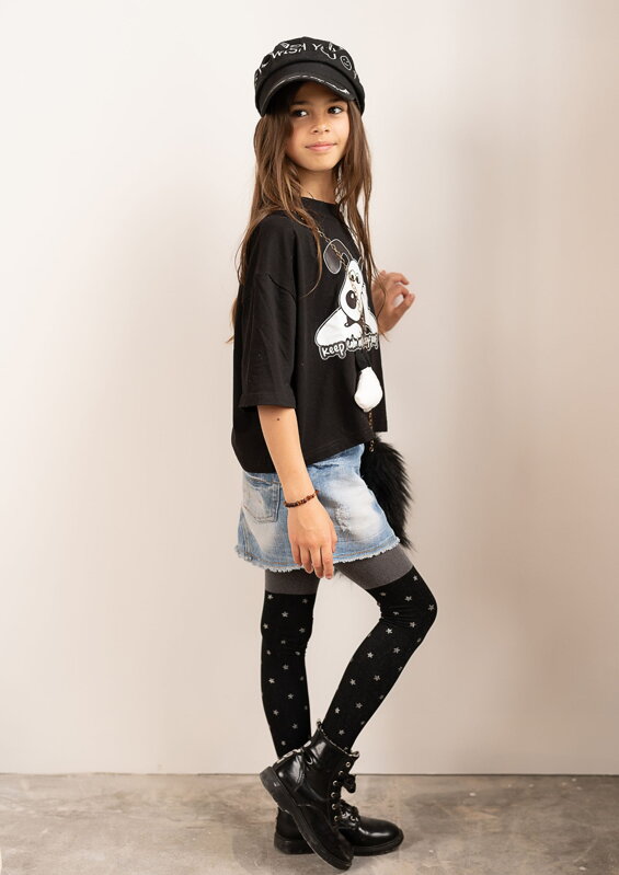 Lányka harisnyanadrág csillag mintával TWILIGHT 50 DEN Knittex