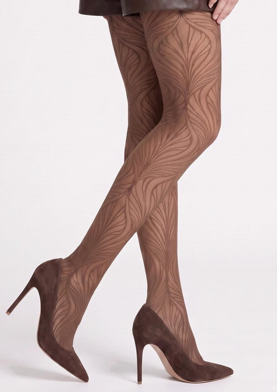 Mintás harisnyanadrág elegáns vonalmintával ALLURE I002 40 DEN Marilyn